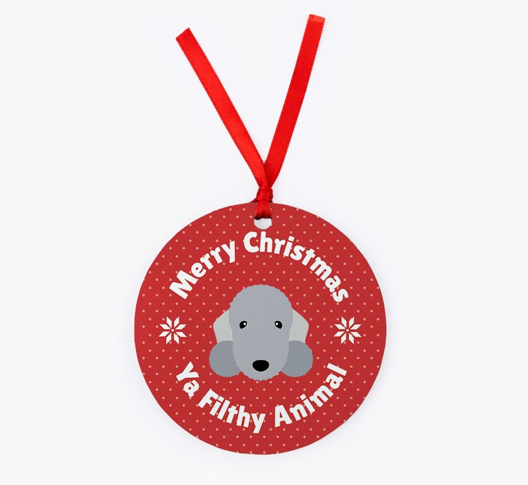 'Merry Christmas Ya Filthy Animal' - {breedFullName} Christmas Decoration
