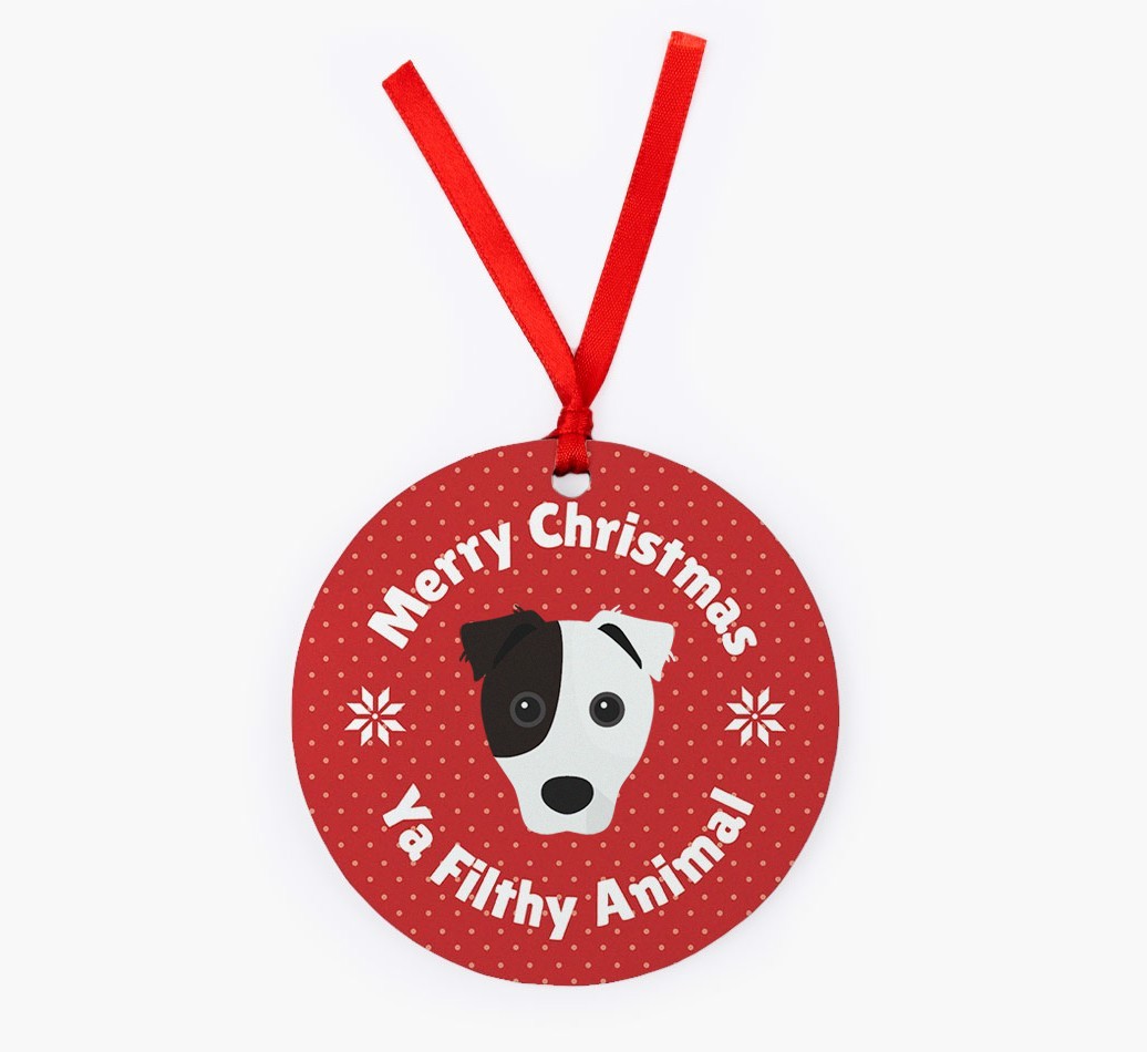 'Merry Christmas Ya Filthy Animal' - {breedFullName} Christmas Decoration