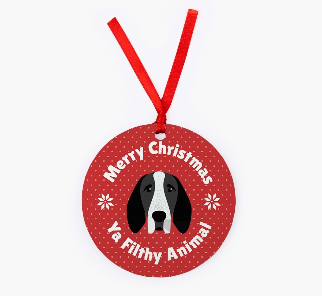 'Merry Christmas Ya Filthy Animal' - {breedFullName} Christmas Decoration