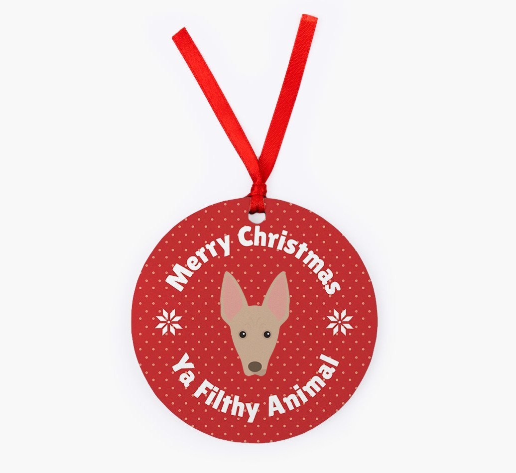 'Merry Christmas Ya Filthy Animal' - {breedFullName} Christmas Decoration