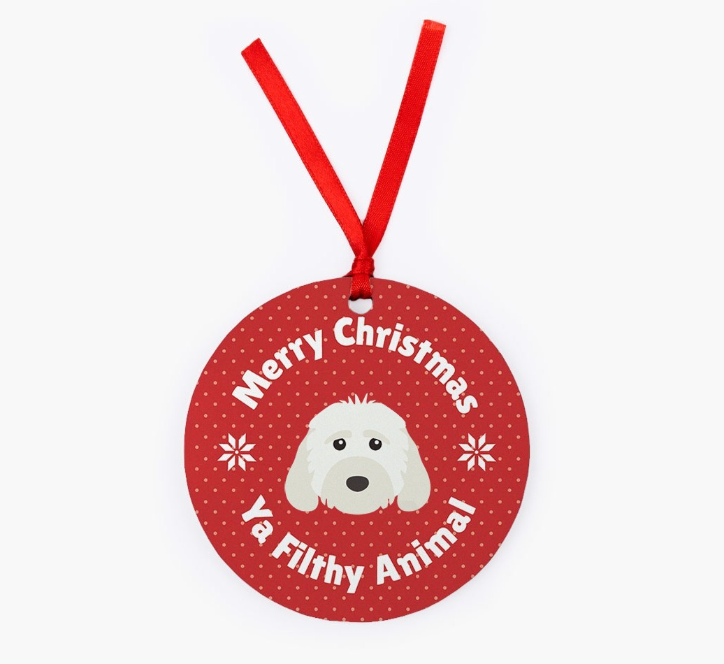 'Merry Christmas Ya Filthy Animal' - {breedFullName} Christmas Decoration