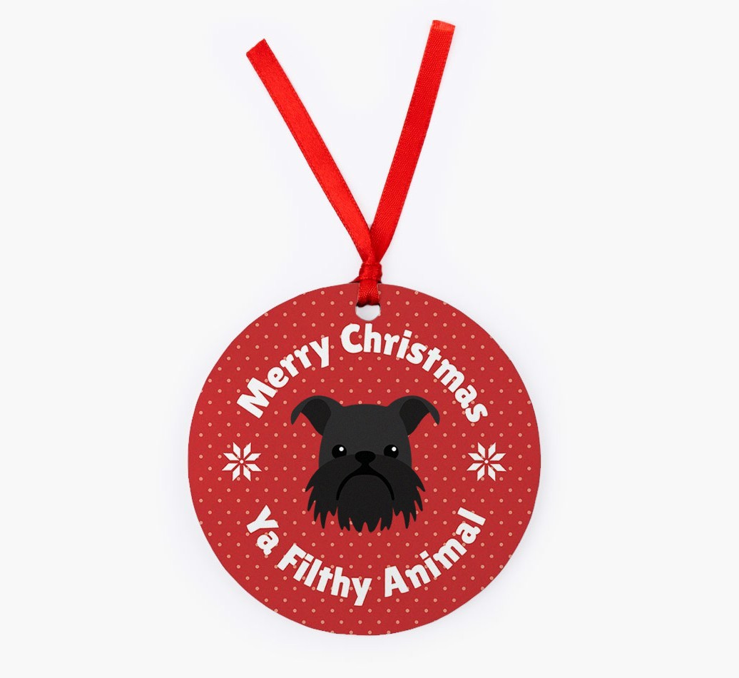 'Merry Christmas Ya Filthy Animal' - {breedFullName} Christmas Decoration