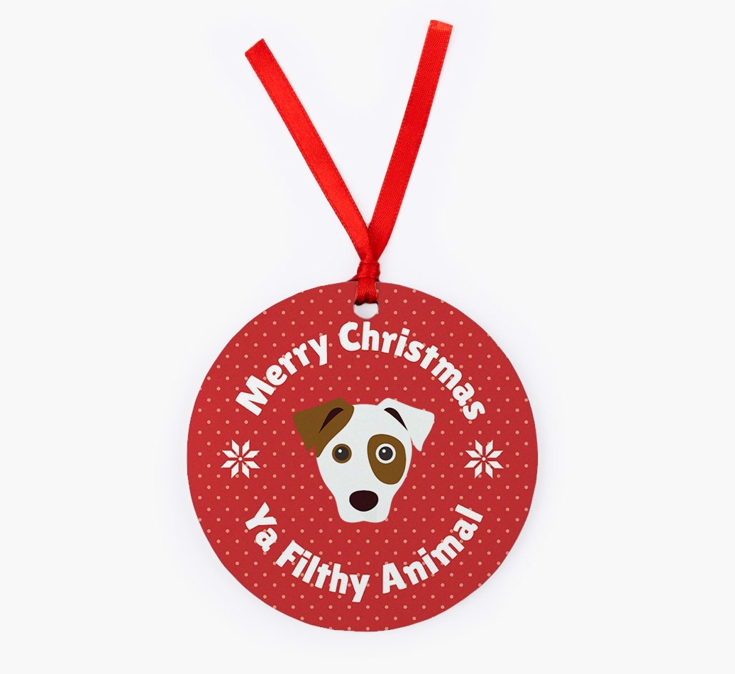'Merry Christmas Ya Filthy Animal' - {breedFullName} Christmas Decoration