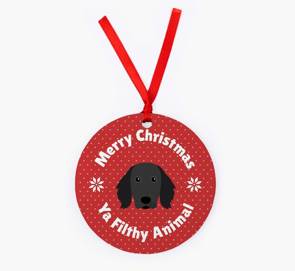 'Merry Christmas Ya Filthy Animal' - {breedFullName} Christmas Decoration