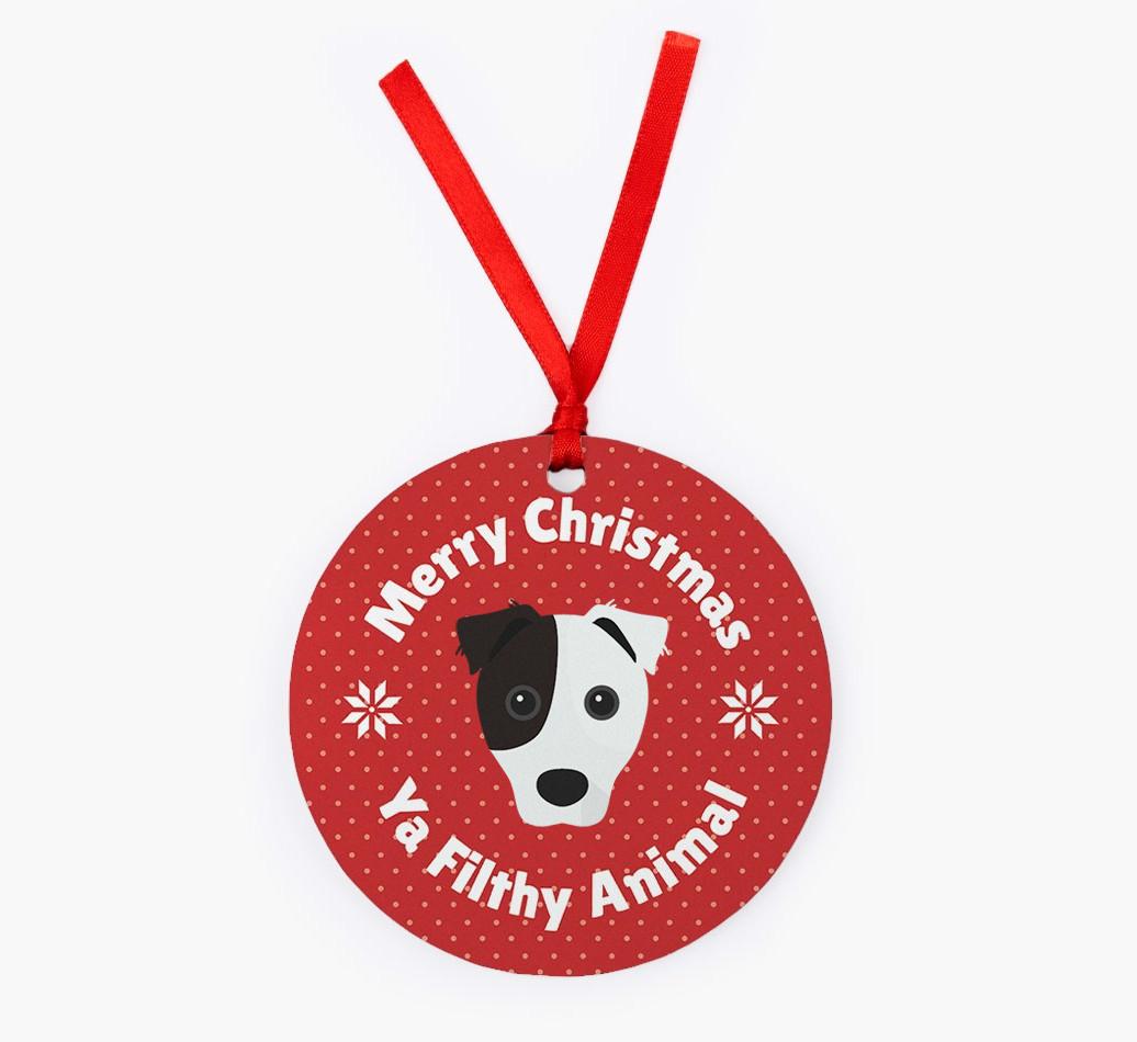 'Merry Christmas Ya Filthy Animal' - {breedFullName} Christmas Decoration