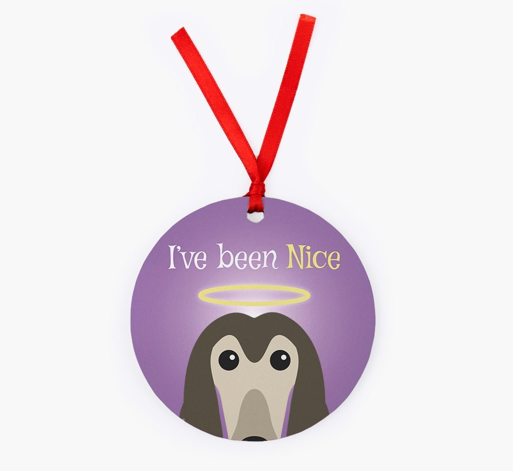 'I've Been Nice' - {breedFullName} Christmas Decoration