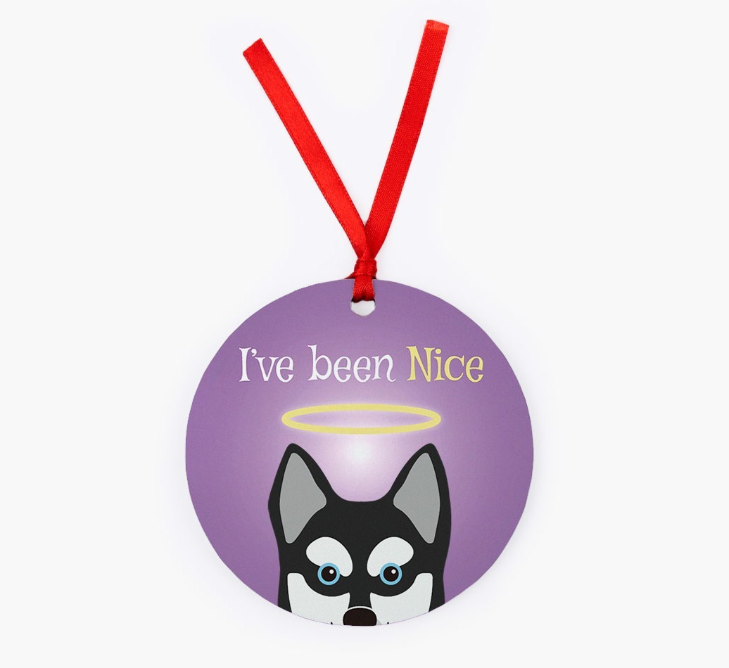 'I've Been Nice' - {breedFullName} Christmas Decoration