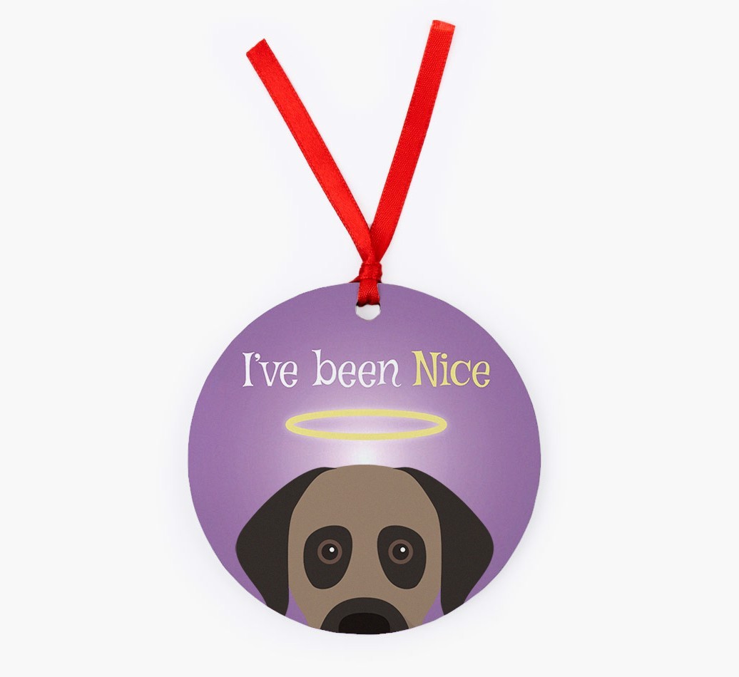 'I've Been Nice' - {breedFullName} Christmas Decoration