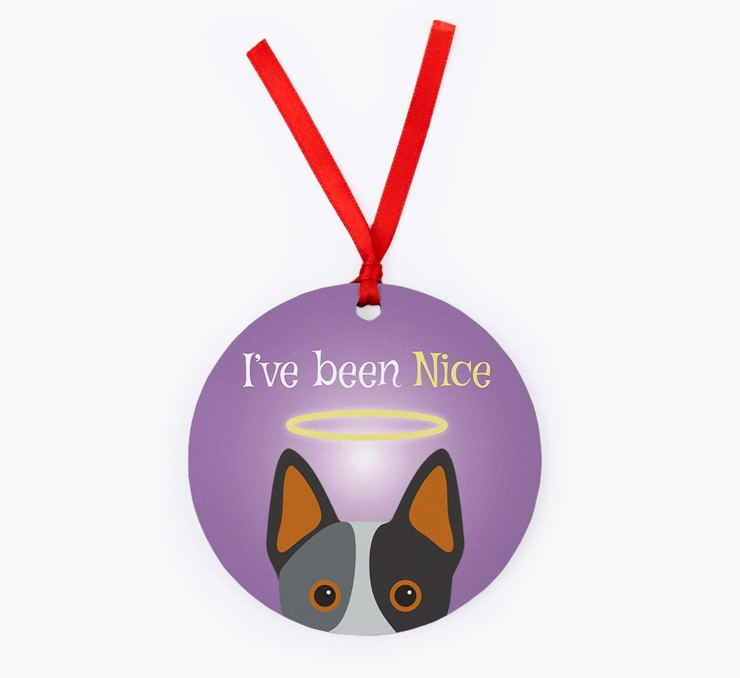 'I've Been Nice' - {breedFullName} Christmas Decoration