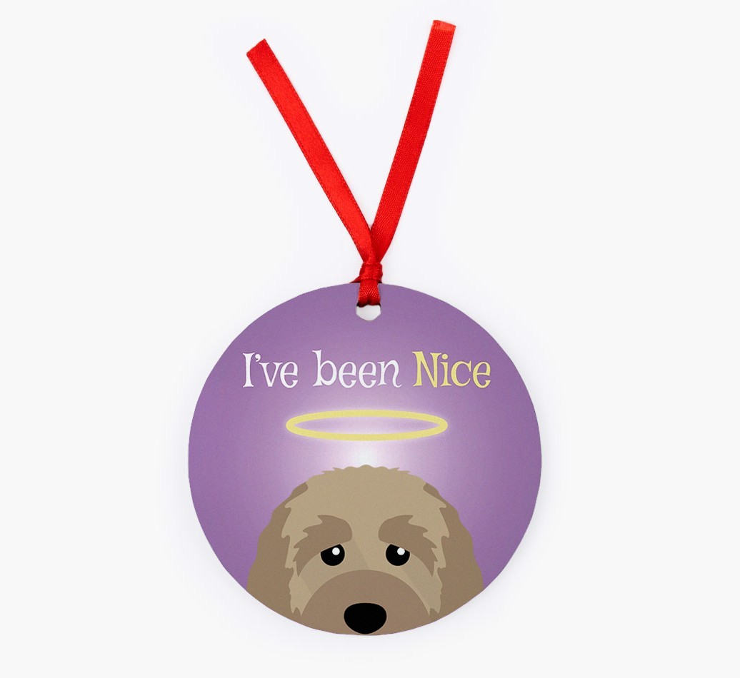 'I've Been Nice' - {breedFullName} Christmas Decoration