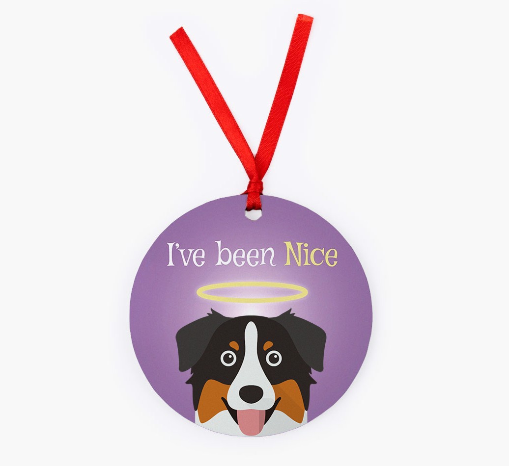'I've Been Nice' - {breedFullName} Christmas Decoration