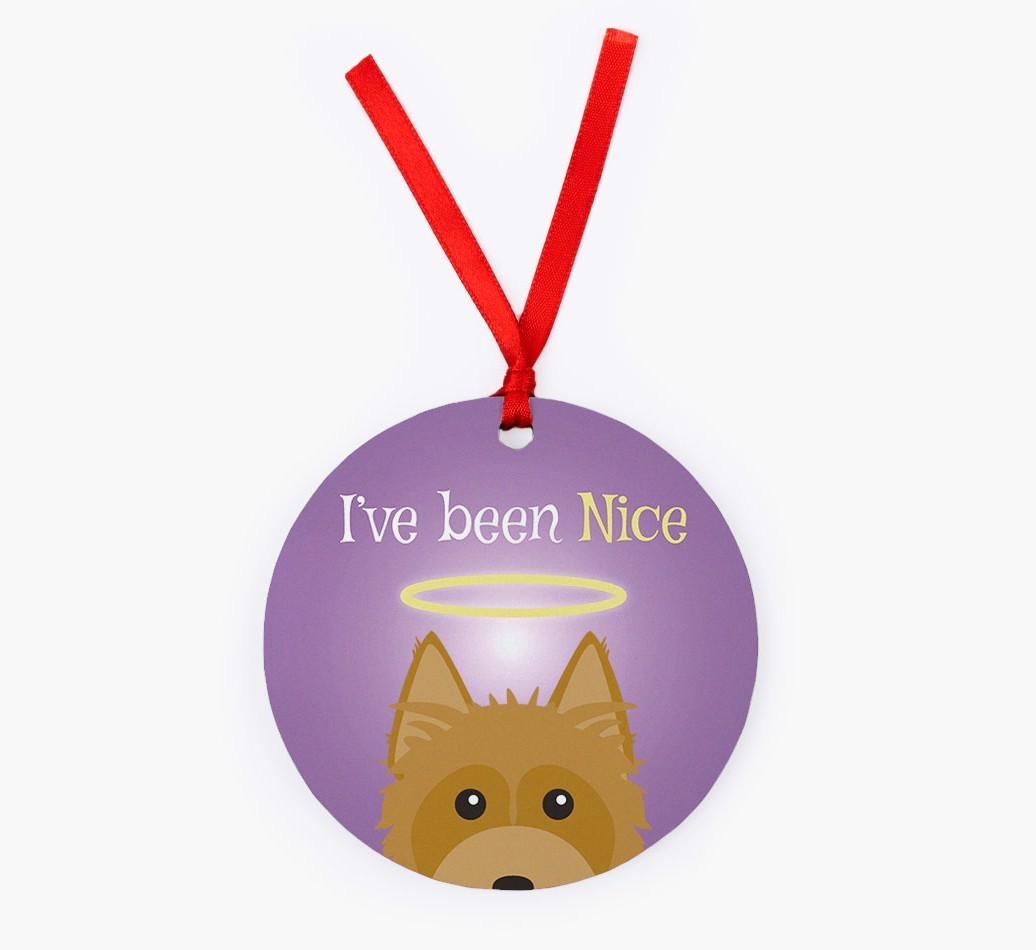 'I've Been Nice' - {breedFullName} Christmas Decoration