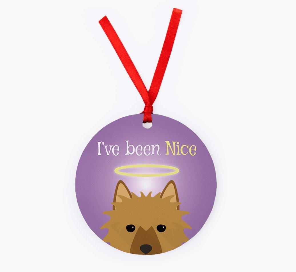 'I've Been Nice' - {breedFullName} Christmas Decoration