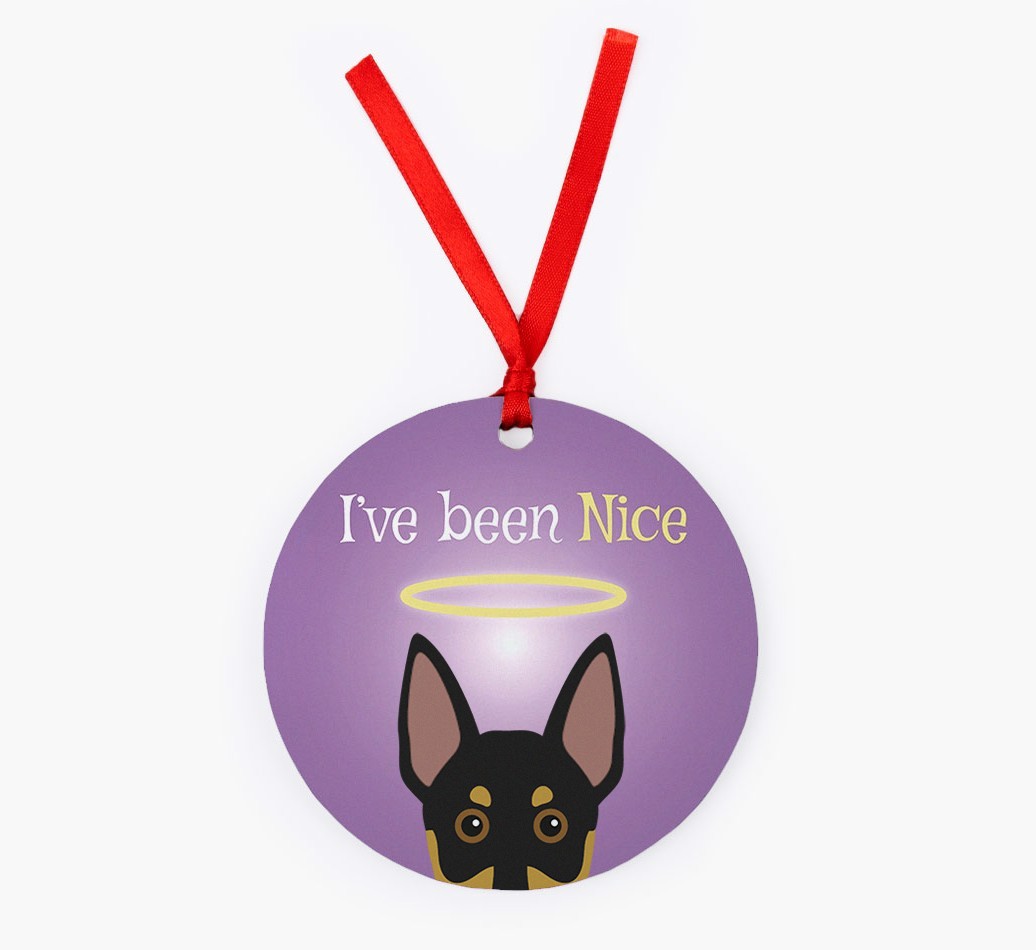 'I've Been Nice' - {breedFullName} Christmas Decoration