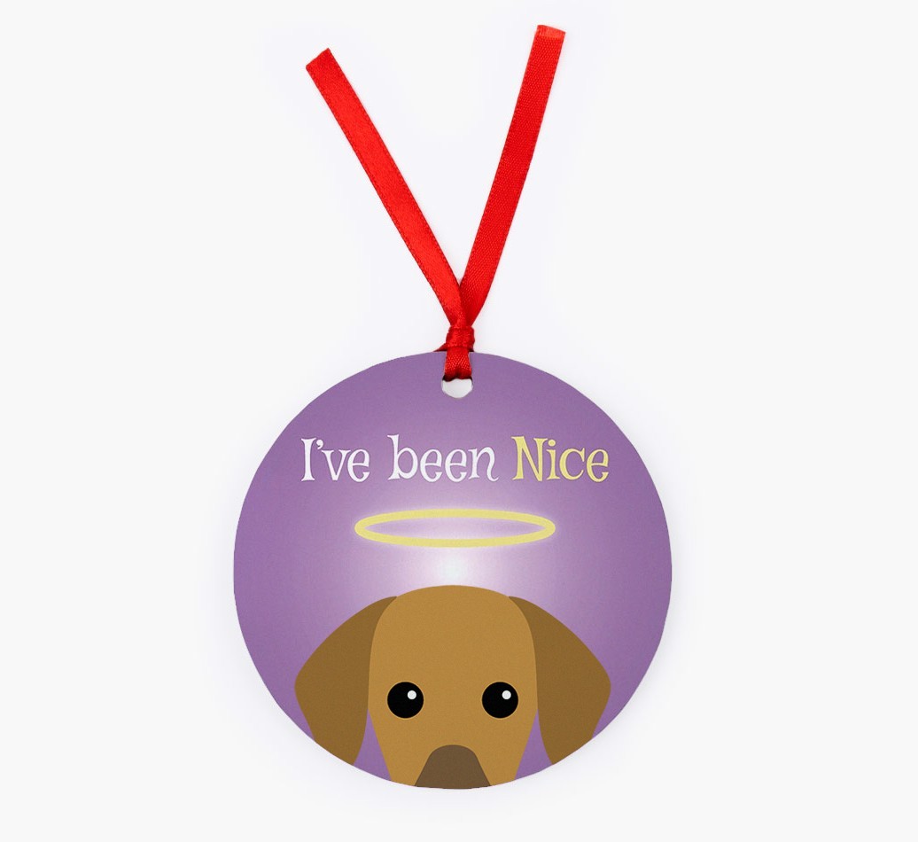 'I've Been Nice' - {breedFullName} Christmas Decoration