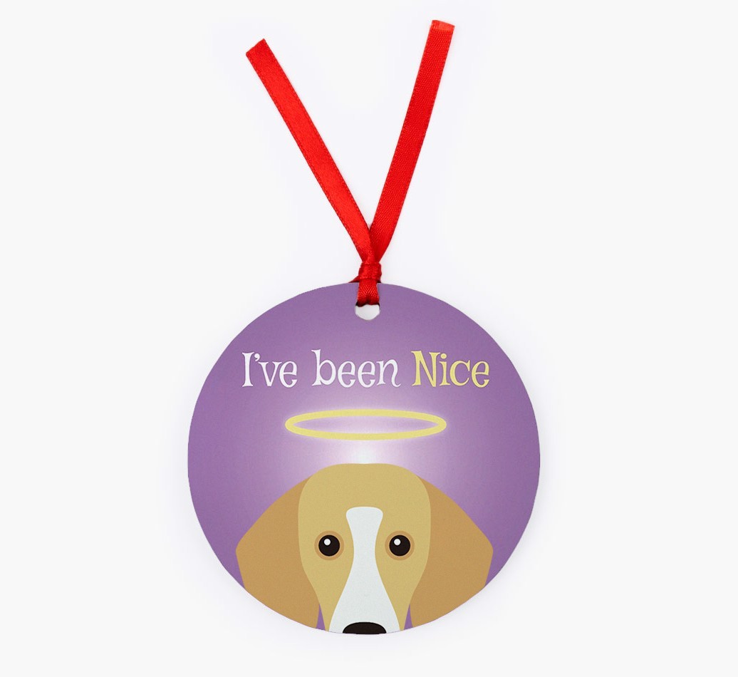 'I've Been Nice' - {breedFullName} Christmas Decoration