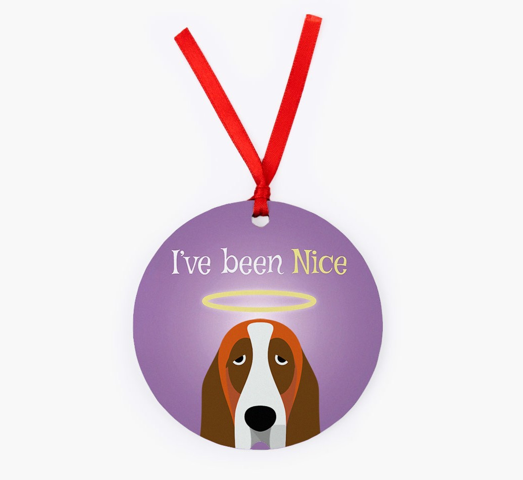 'I've Been Nice' - {breedFullName} Christmas Decoration