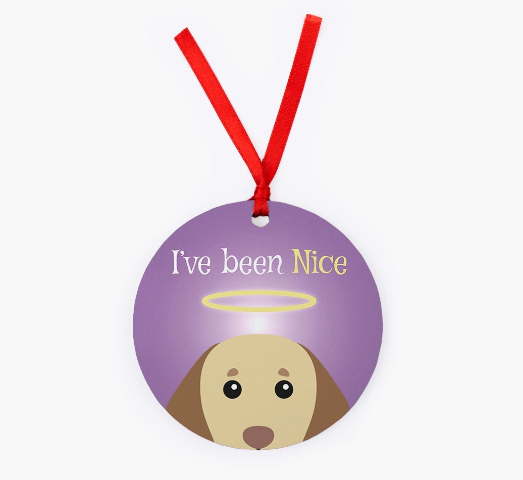 'I've Been Nice' - {breedFullName} Christmas Decoration