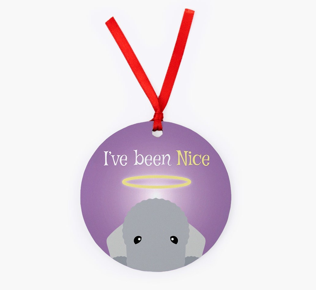 'I've Been Nice' - {breedFullName} Christmas Decoration