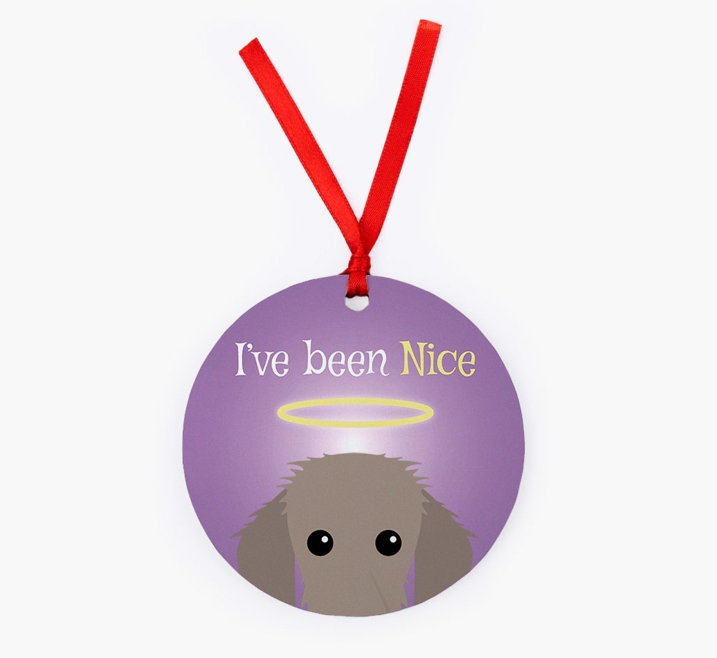 'I've Been Nice' - {breedFullName} Christmas Decoration
