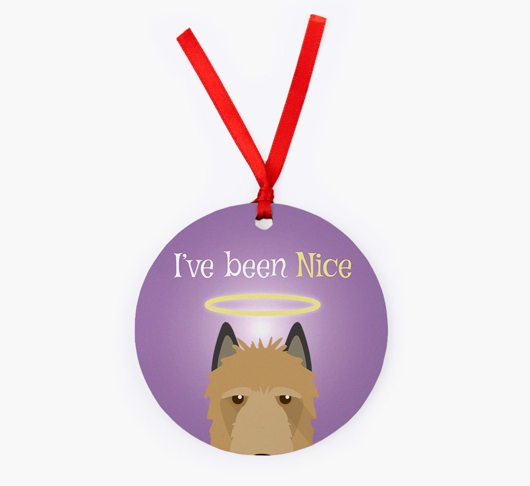'I've Been Nice' - {breedFullName} Christmas Decoration