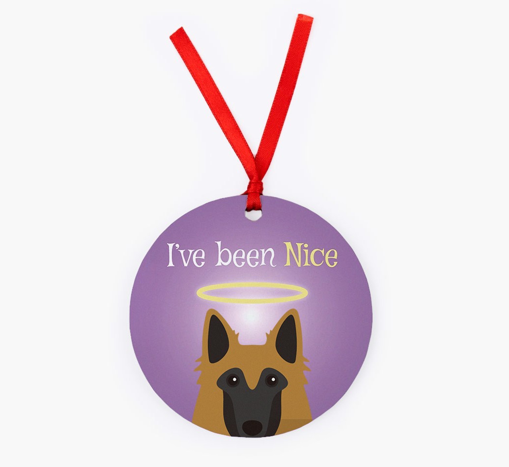 'I've Been Nice' - {breedFullName} Christmas Decoration