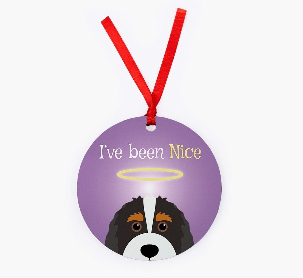 'I've Been Nice' - {breedFullName} Christmas Decoration