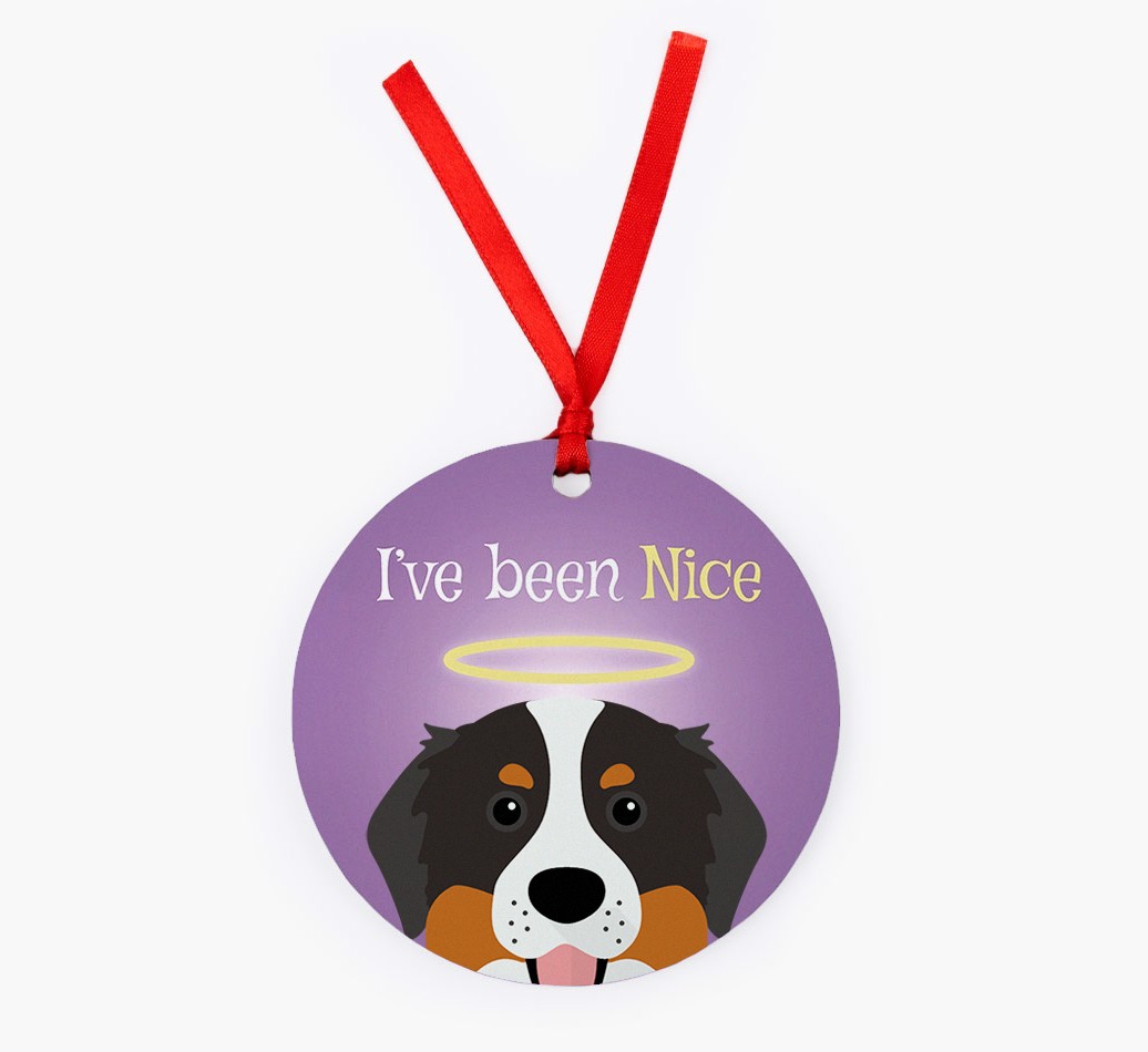 'I've Been Nice' - {breedFullName} Christmas Decoration