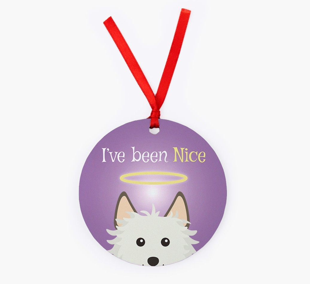 'I've Been Nice' - {breedFullName} Christmas Decoration