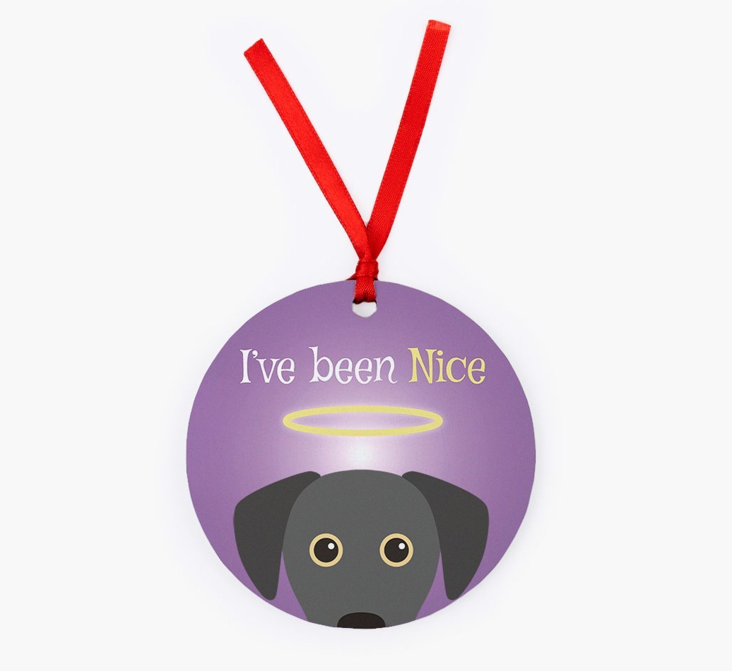 'I've Been Nice' - {breedFullName} Christmas Decoration