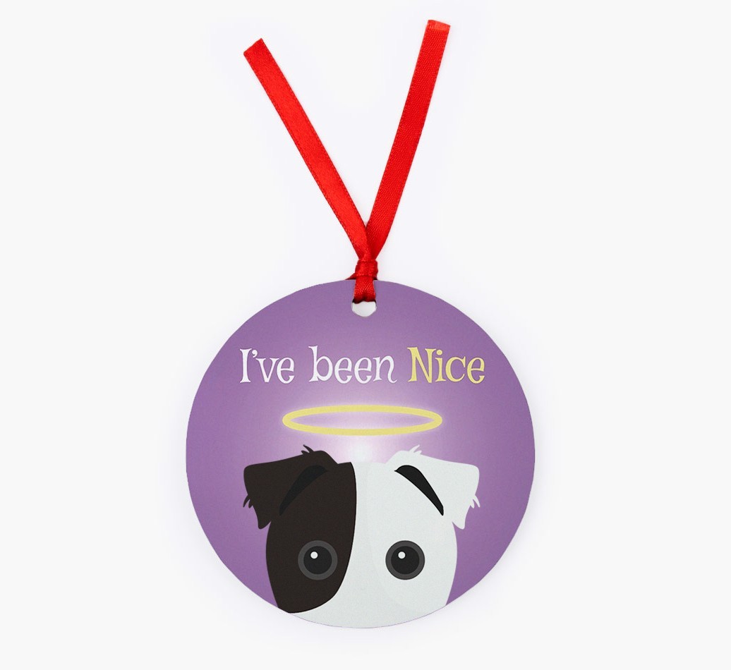 'I've Been Nice' - {breedFullName} Christmas Decoration