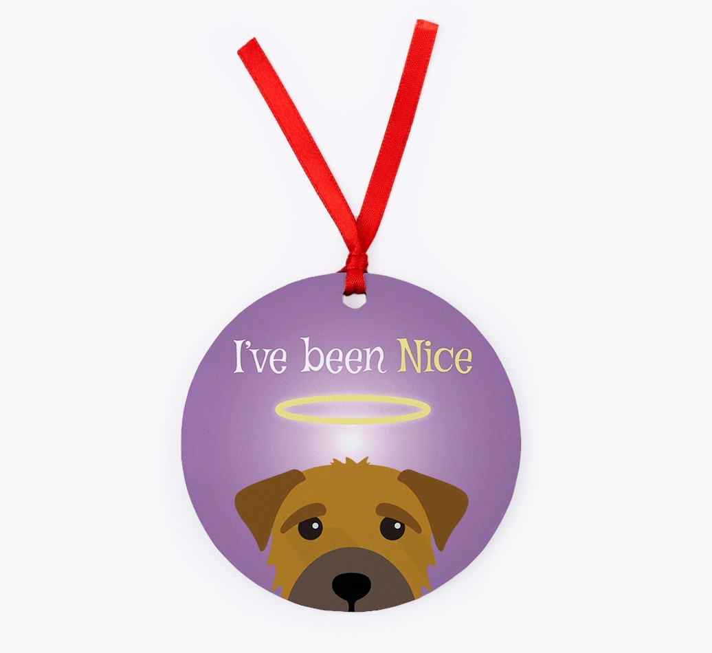 'I've Been Nice' - {breedFullName} Christmas Decoration