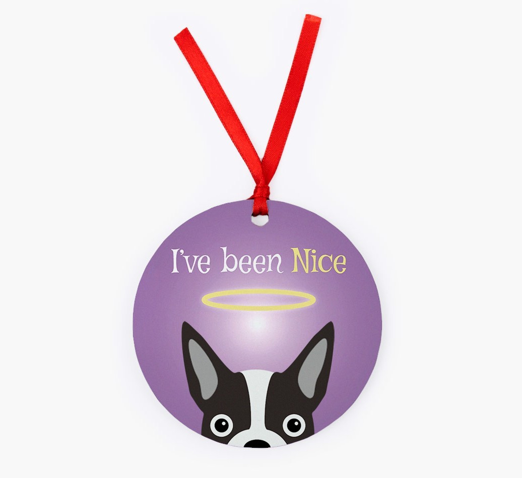 'I've Been Nice' - {breedFullName} Christmas Decoration