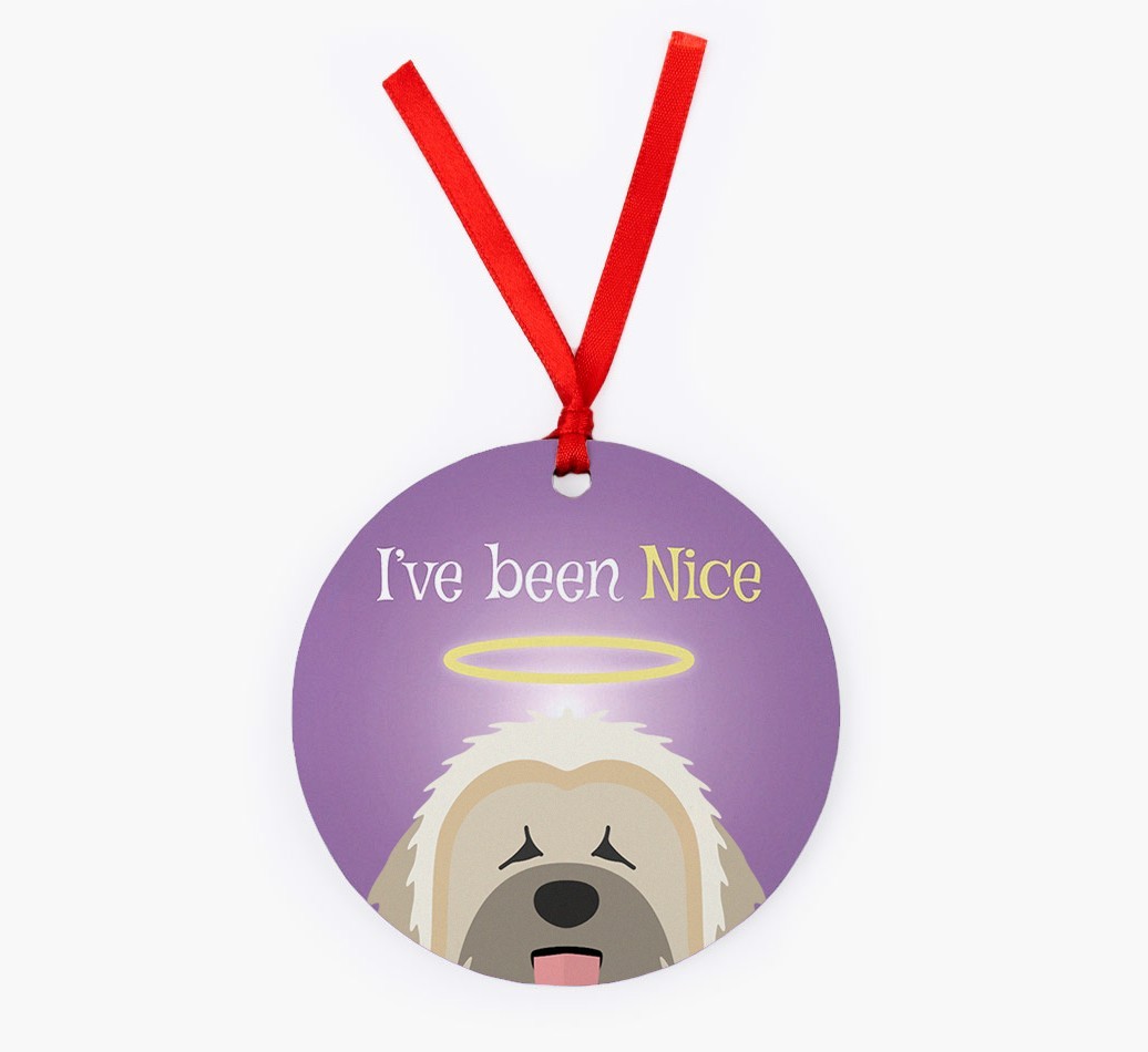 'I've Been Nice' - {breedFullName} Christmas Decoration