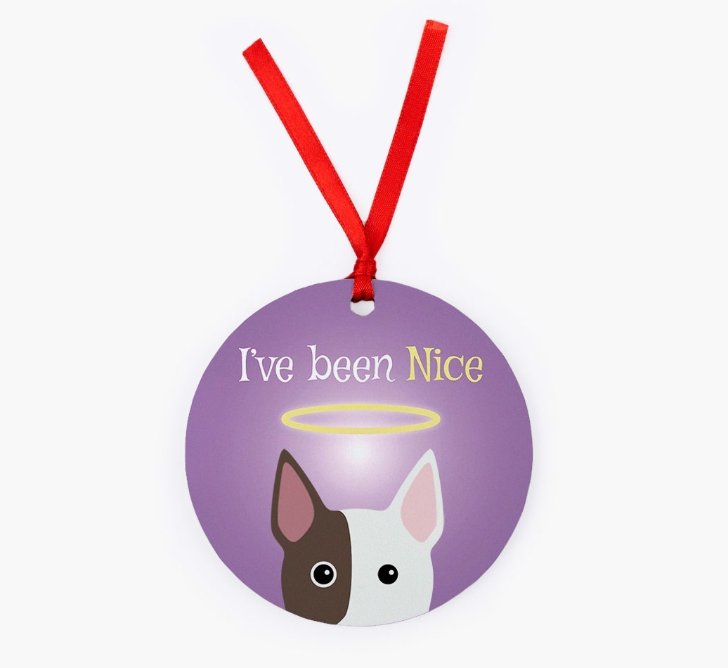 'I've Been Nice' - {breedFullName} Christmas Decoration