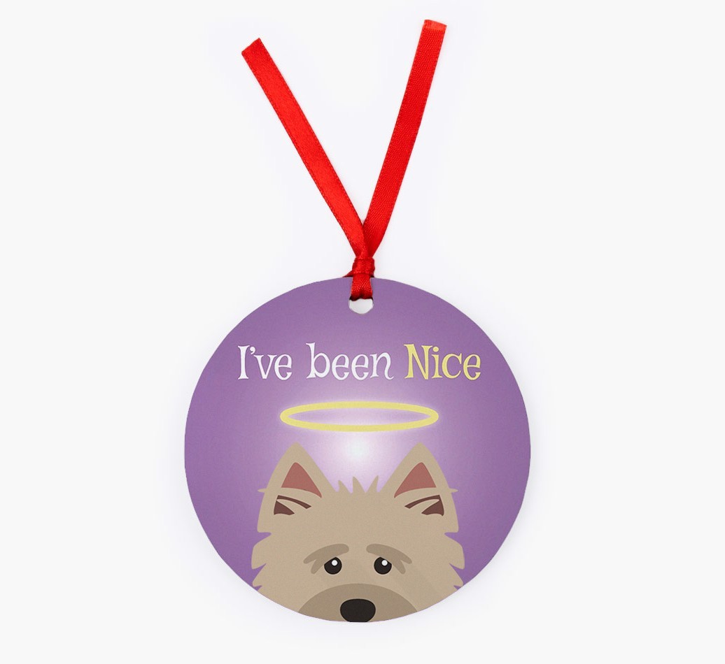 'I've Been Nice' - {breedFullName} Christmas Decoration