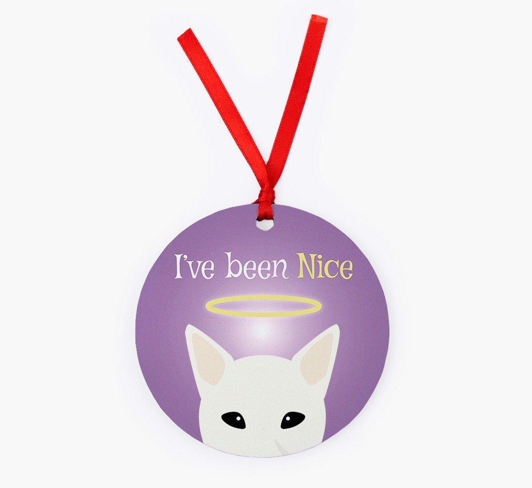 'I've Been Nice' - {breedFullName} Christmas Decoration