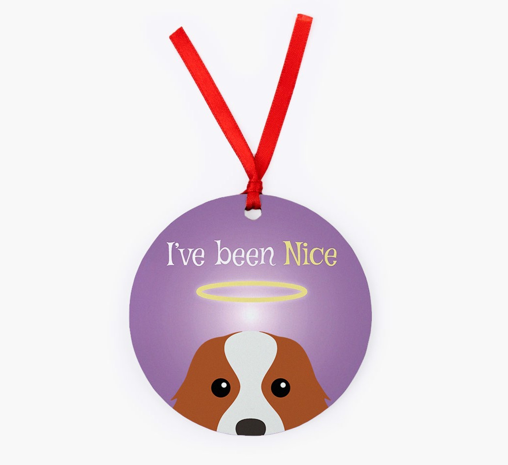 'I've Been Nice' - {breedFullName} Christmas Decoration