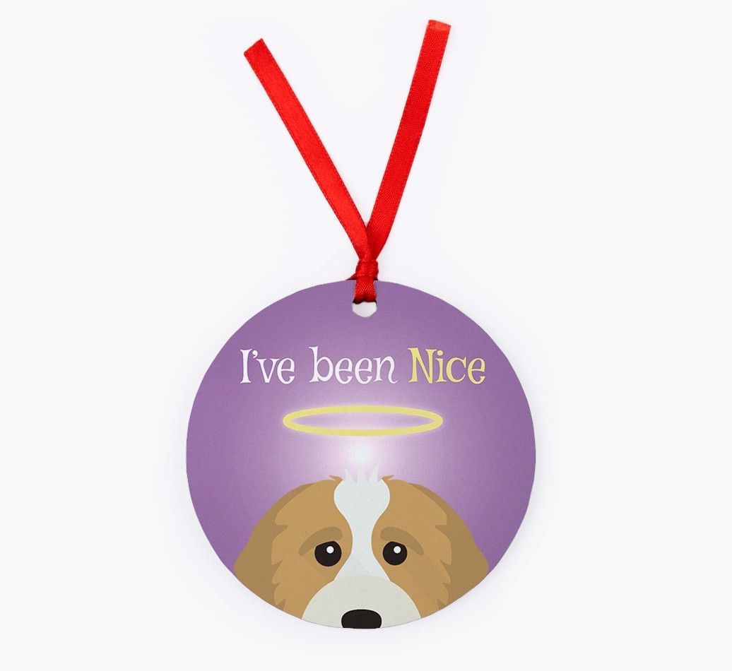 'I've Been Nice' - {breedFullName} Christmas Decoration