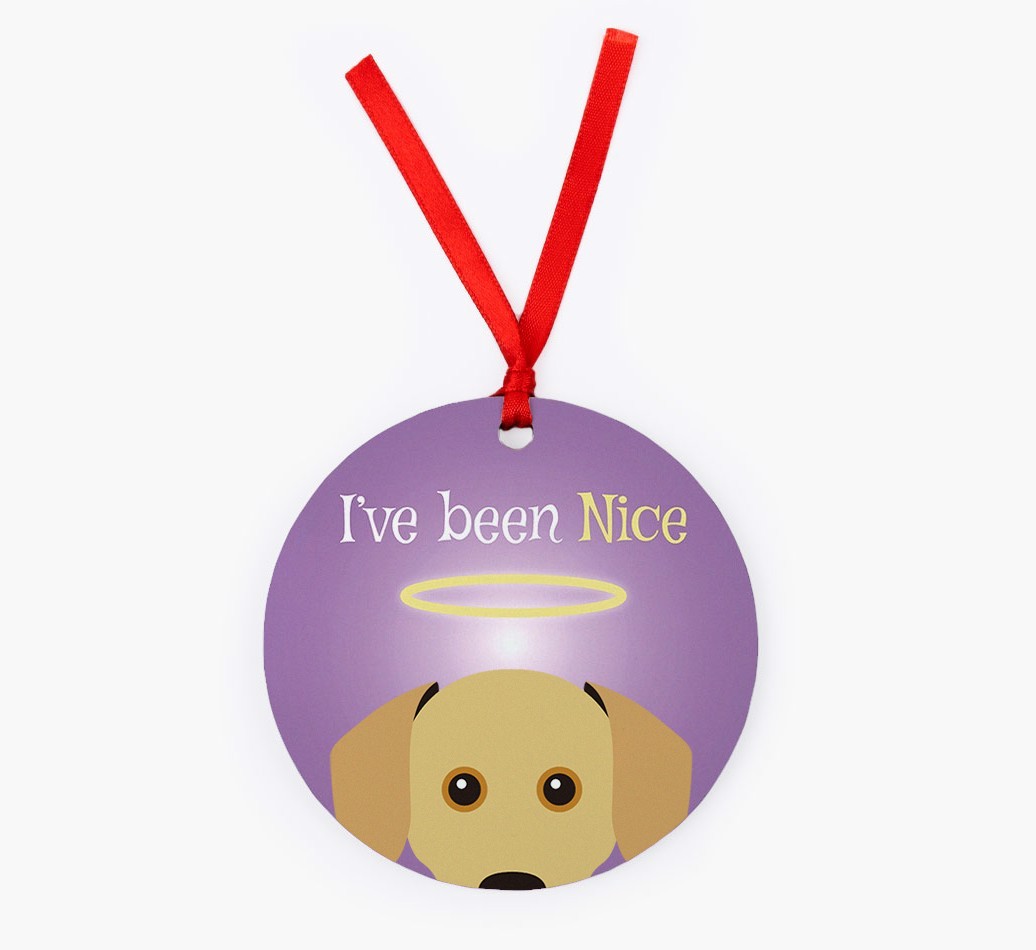 'I've Been Nice' - {breedFullName} Christmas Decoration