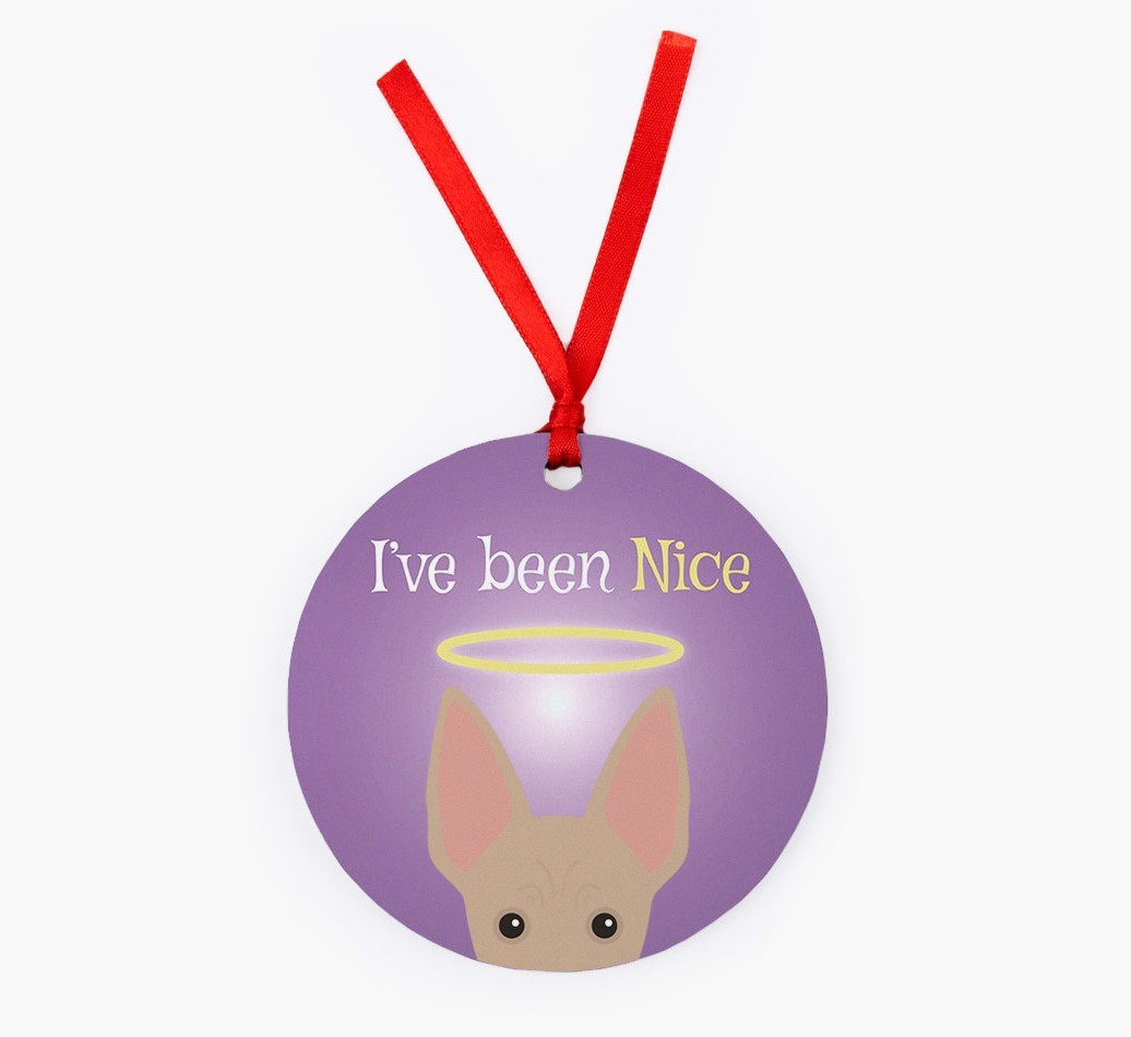 'I've Been Nice' - {breedFullName} Christmas Decoration