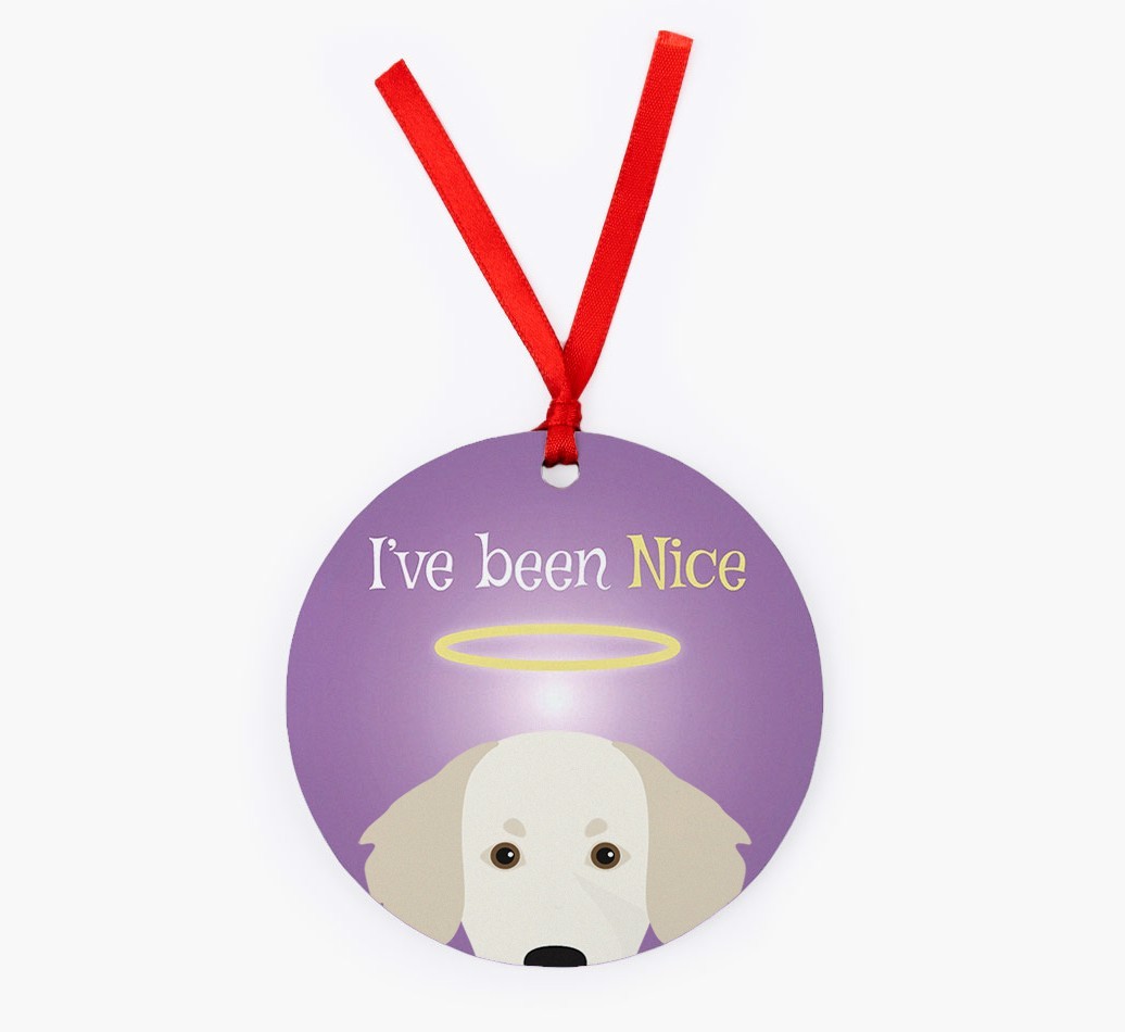 'I've Been Nice' - {breedFullName} Christmas Decoration
