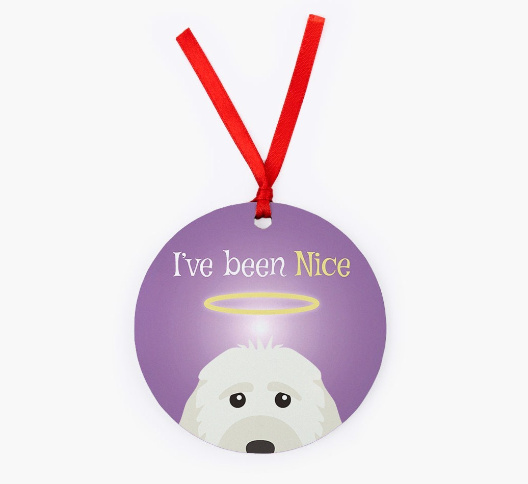 'I've Been Nice' - {breedFullName} Christmas Decoration