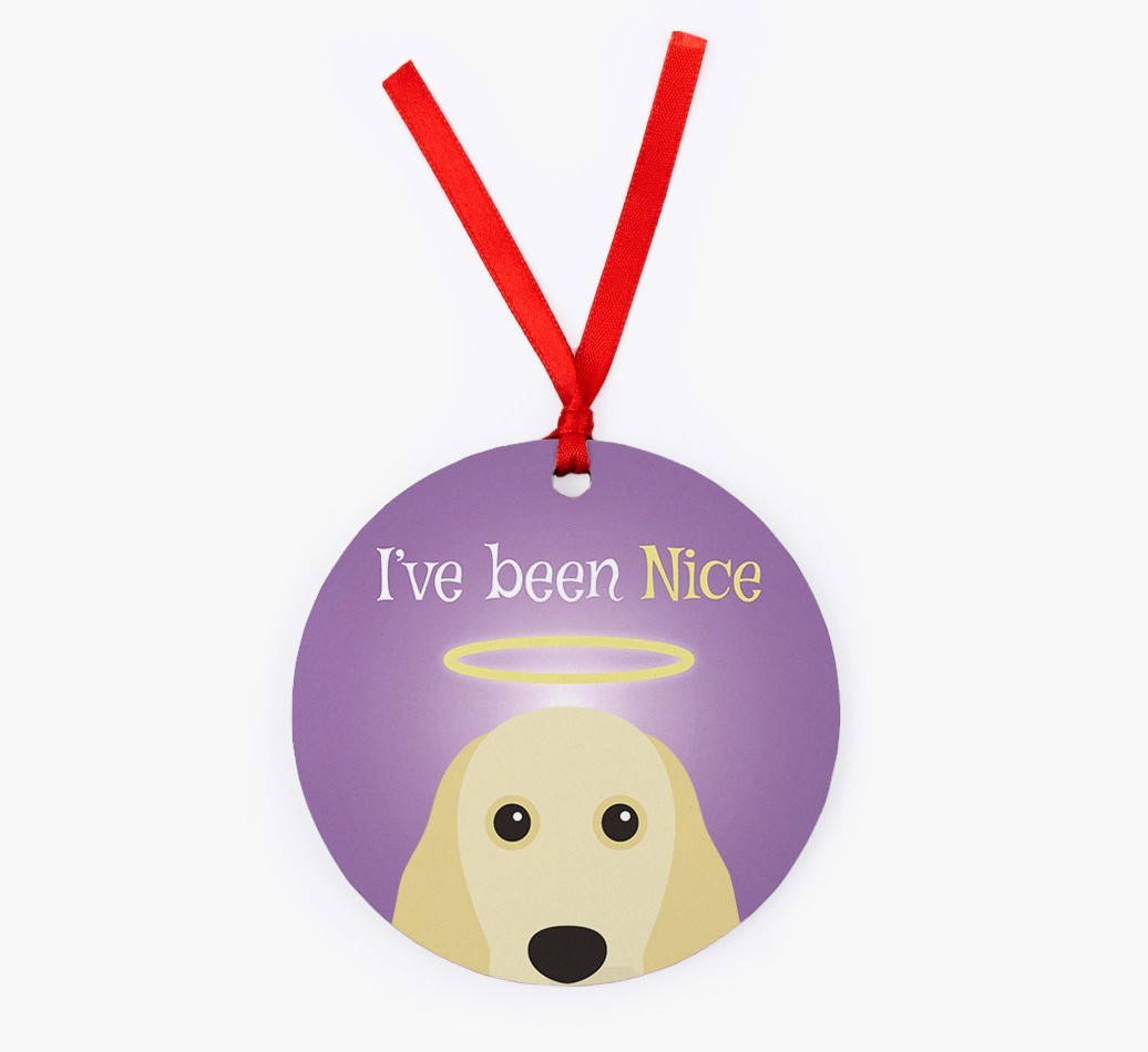 'I've Been Nice' - {breedFullName} Christmas Decoration