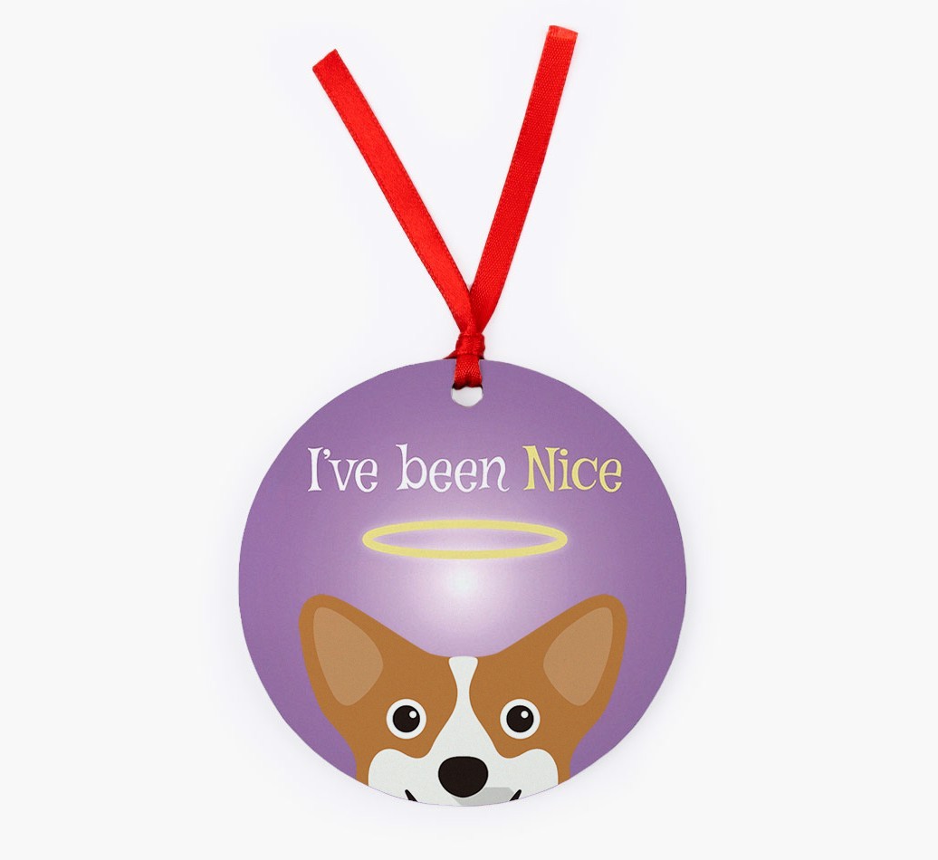 'I've Been Nice' - {breedFullName} Christmas Decoration