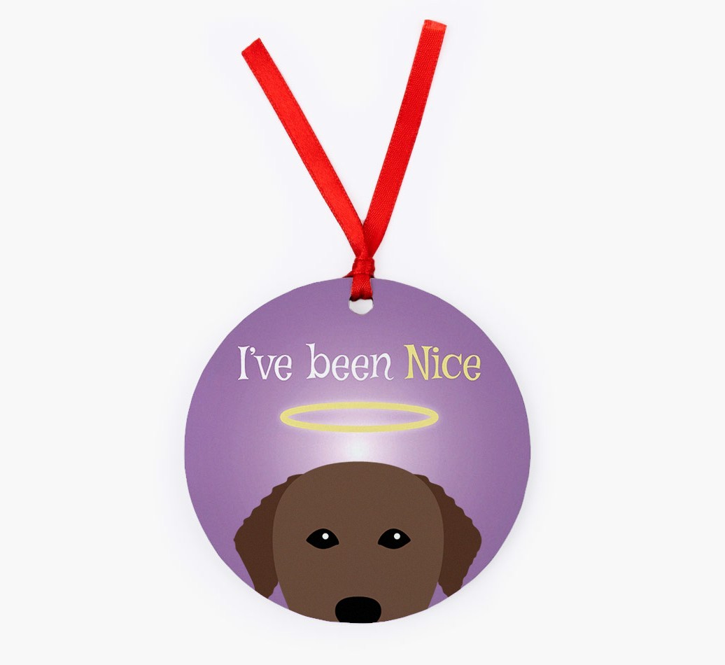 'I've Been Nice' - {breedFullName} Christmas Decoration