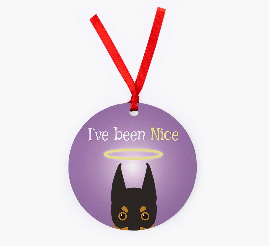 'I've Been Nice' - {breedFullName} Christmas Decoration