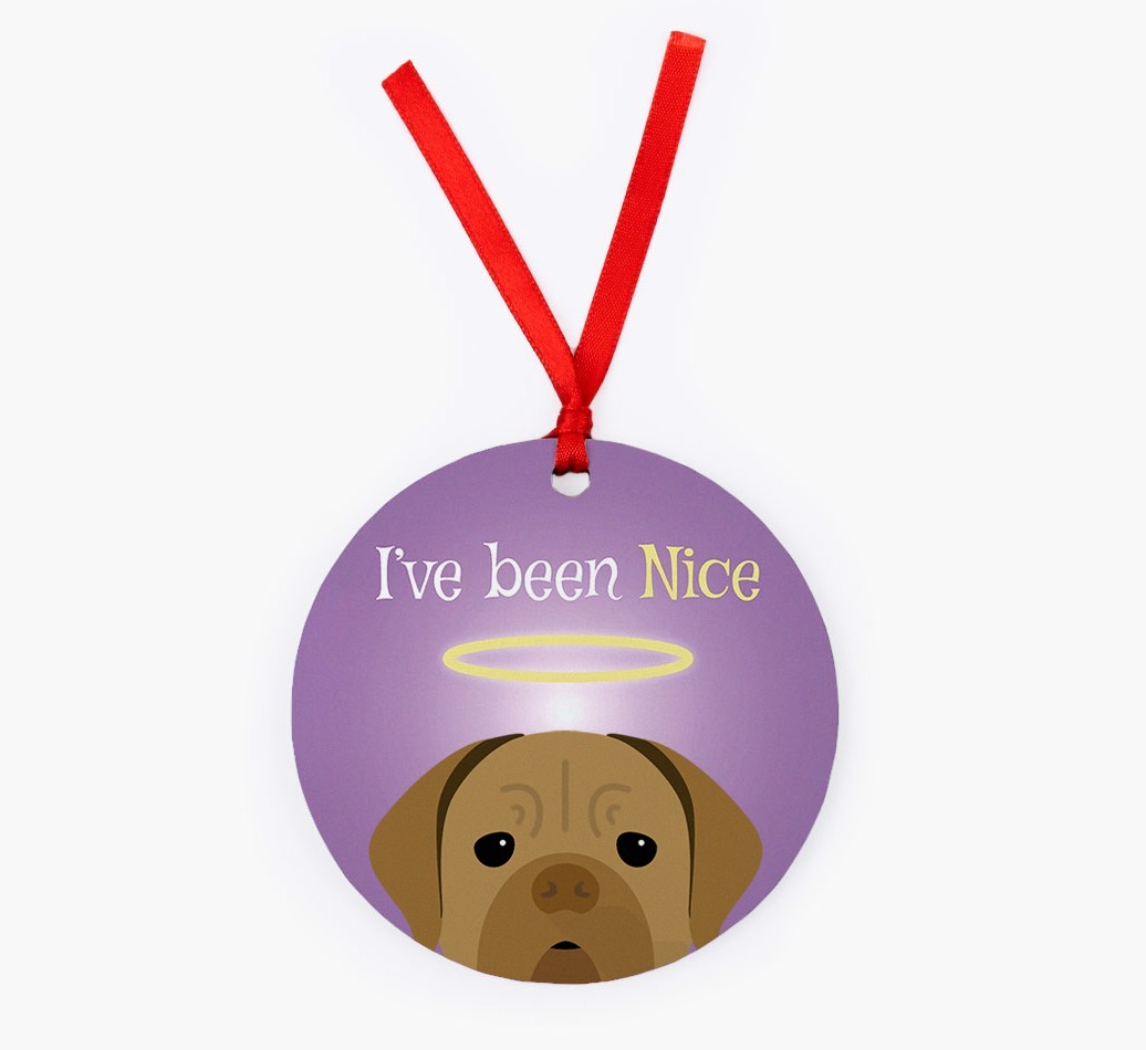 'I've Been Nice' - {breedFullName} Christmas Decoration