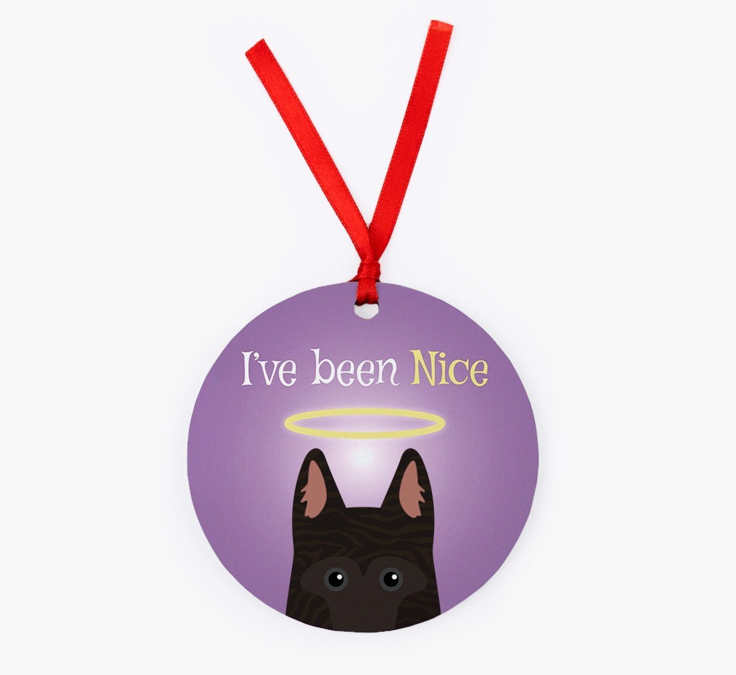 'I've Been Nice' - {breedFullName} Christmas Decoration