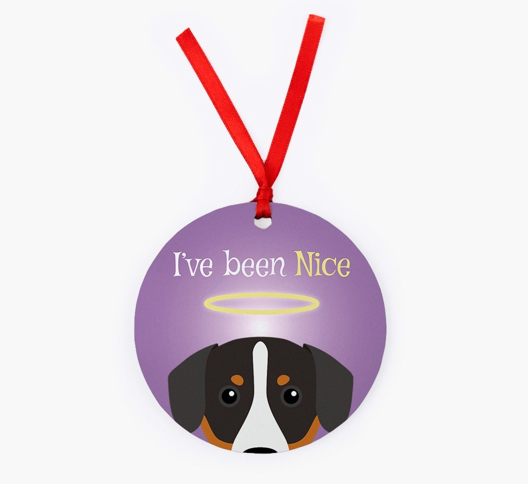 'I've Been Nice' - {breedFullName} Christmas Decoration